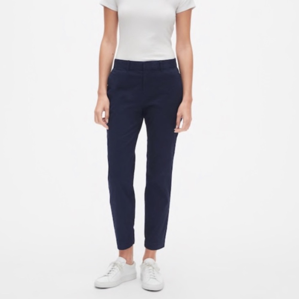 Mustard Slim City Crop Pants